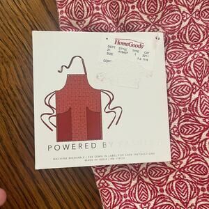 NWT Envogue 100% Cotton Red Apron